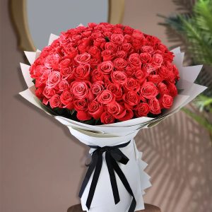 100 Red Roses Bouquet
