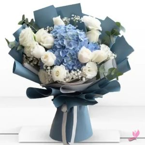 Blue Hydrangea Bouquet