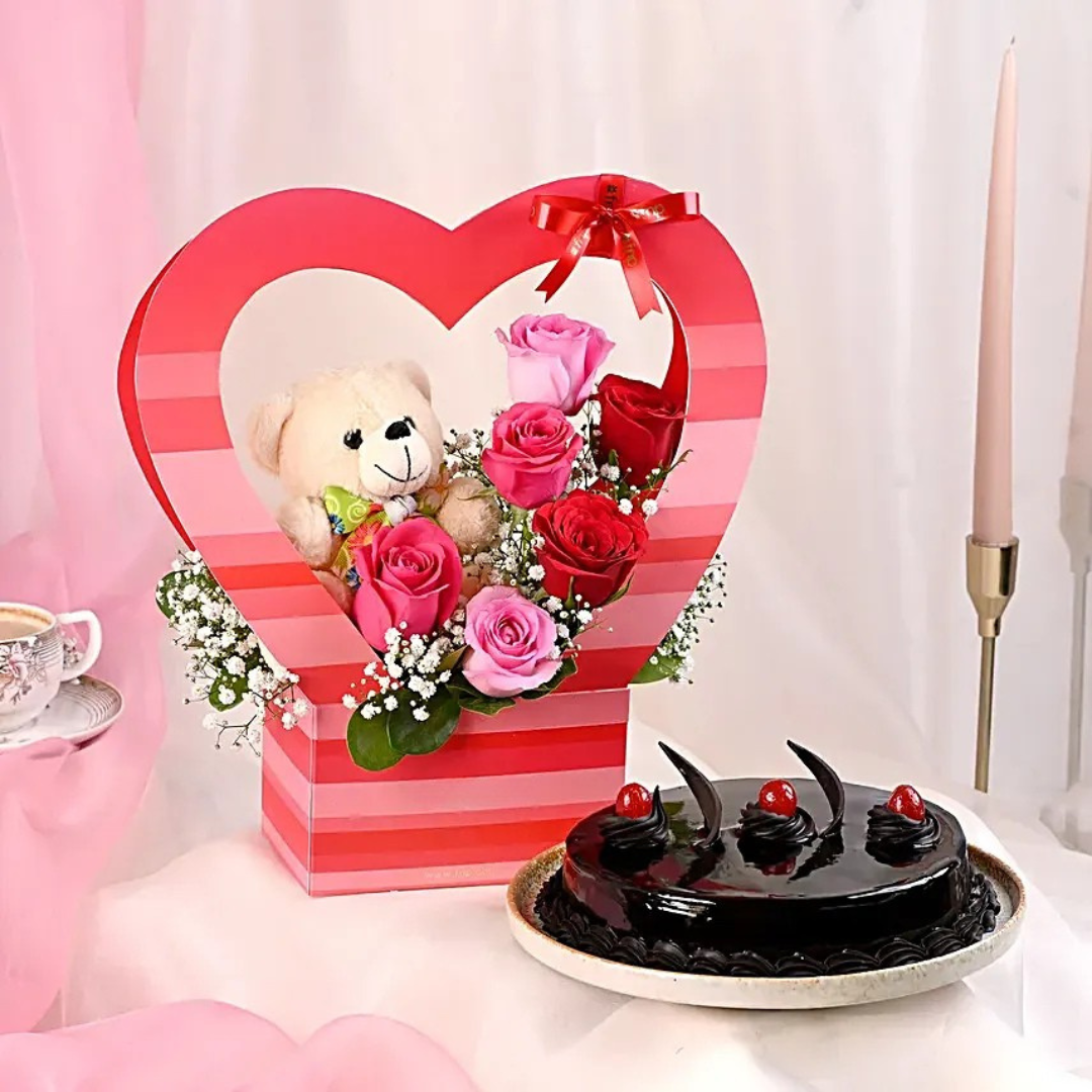 Flowers, Cake & Teddy 2