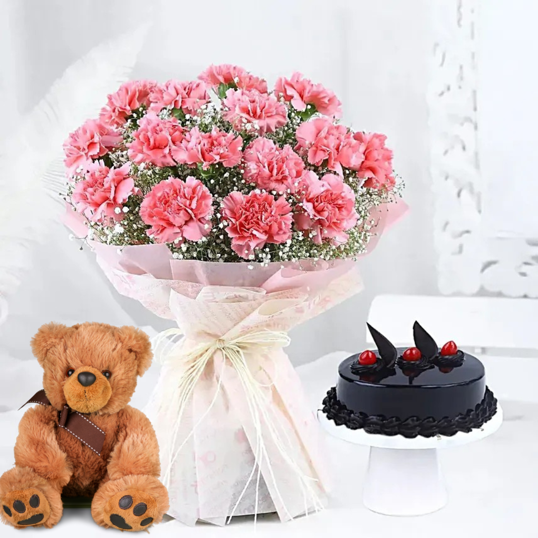 Flowers, Cake & Teddy 5