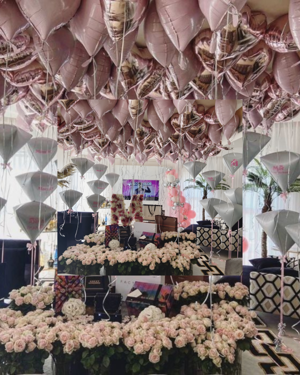 Room Full of Roses and Balloons